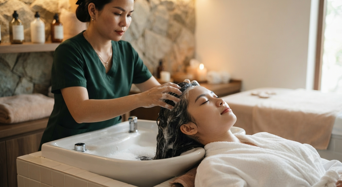 Hướng dẫn gội đầu đúng cách cho da đầu nhạy cảm